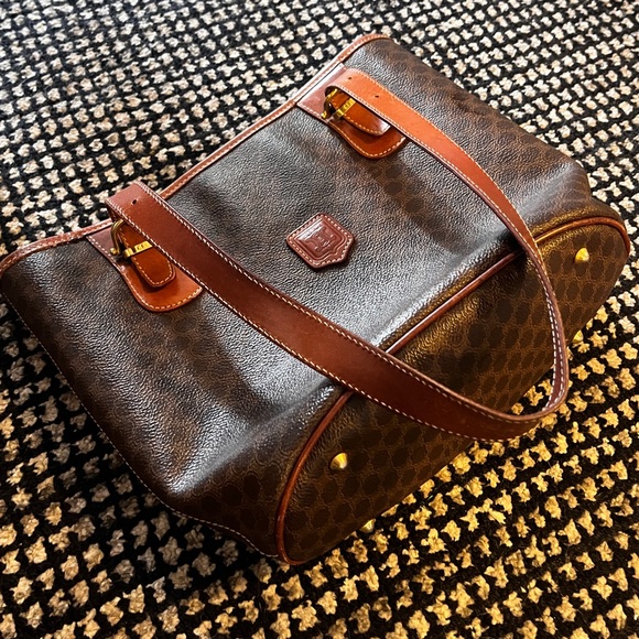 VINTAGE CELINE MACADAM SHOULDER BAG - Picture 6 of 11